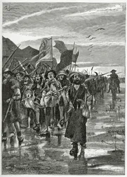 Le Torrent des rebelles - illustrazione da Han d’Islande, XIX secolo