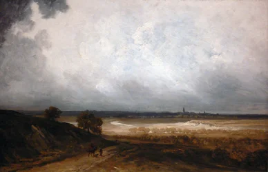 Paesaggio con figure.