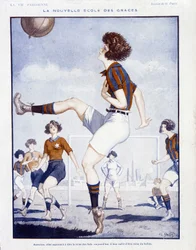 Calcio femminile - in "La Vie Parisienne" del febbraio 1922 (stampa)