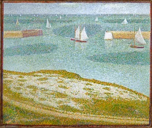 Ingresso del porto (olio su tela)