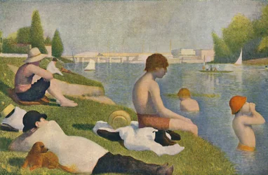 Il bagno, bagnanti ad Asnières, 1884, 1937.