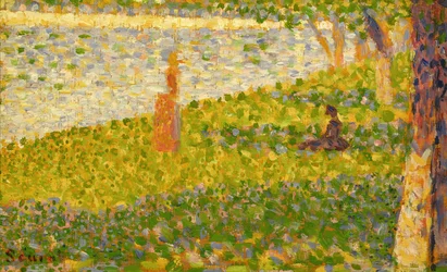 Donne sulla riva del fiume, studio per La Grande Jatte