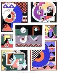 Disegni geometrici, album n.1, pub. fine anni 1920