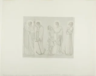 Santi leggendari di Francia (fregio centrale)