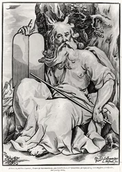Mosè, inciso da Ludwig Businck (c.1590-dopo 1630)