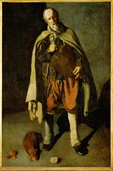 Giocatore con cane (dipinto su tela)