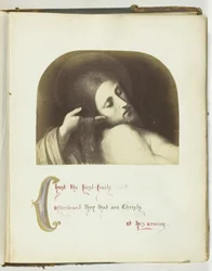 Senza titolo [illustrazione di Gesù con citazione biblica], 1855-68