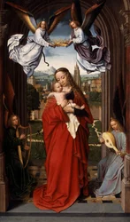 Vergine con Bambino e quattro angeli