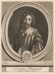 Jacques Blanchard, dal libro Les hommes illustres ..., vol. II, di Charles Perrault