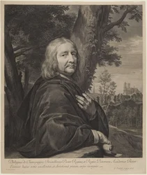 Autoritratto di Philippe de Champaigne (Robert-Dumesnil VII, 239, n. 164, stato II)