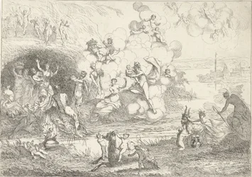 Mercurio consegna Bacco alle ninfe (La vita dei Baccanti)
