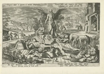 Padre Tempo tra scene di cattiva condotta (Moraliserende allegorieën op de tijd)