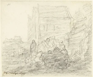 Mercato delle verdure di sera