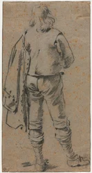 Un uomo in piedi visto da dietro, c. 1630