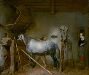 Cavallo in una stalla, ca. 1652-54