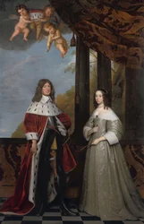 Ritratto di Friedrich Wilhelm (1620-88), Elettore di Brandeburgo, e sua moglie Louise Henriette (1627-67), Contessa di Orange-Nassau