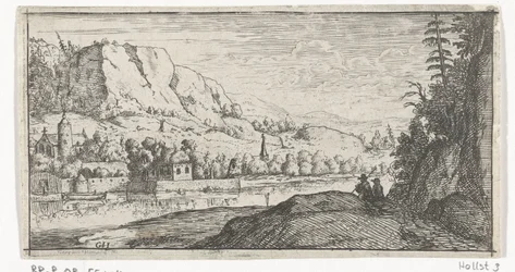 Fiume in un paesaggio montano