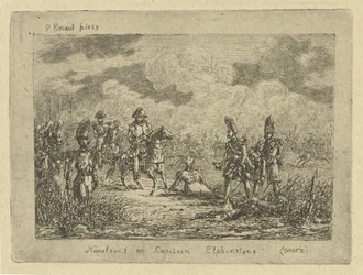 Napoleone presso soldati caduti
