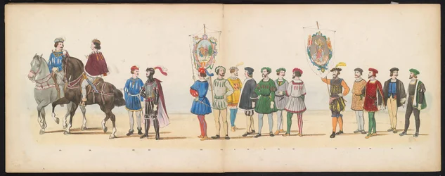 Mascherata degli studenti di Leida, 1855 (tavola 13)