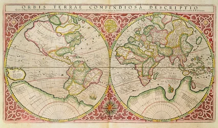 Mappa del mondo a doppio emisfero