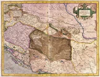 Sclavonia, Croazia, Bosnia e Dalmazia (incisione)