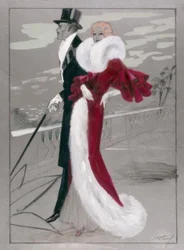 Moda, abito da ballo intorno al 1930 / G. Hartung