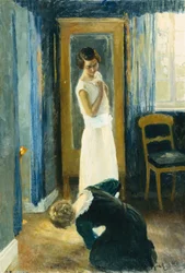 Sole della sera e riflessi del sole