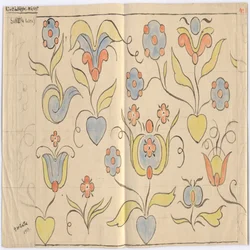 Museo delle arti decorative di Oslo: Sala I (verso la strada). Foglio n. 11