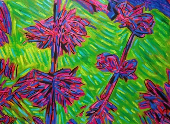 Fiori immaginari astratti
