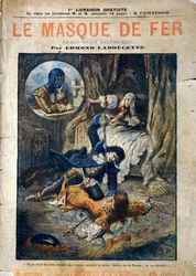 Le Masque de Fer, copertina del romanzo di Edmond Ladoucette, pubblicato a puntate alla fine del XIX secolo