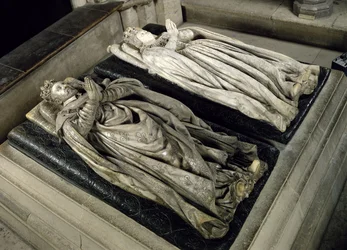 Effigi di Enrico II (1519-59) e Caterina de