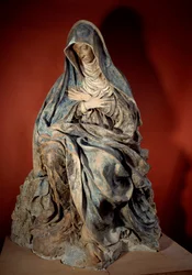 Vergine del Dolore. Scultura di Germain Pilon (1535-1590) XVI secolo. Parigi, Museo del Louvre