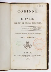 Pagina del titolo di Corinne ou l