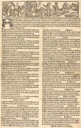 Calendario con la Natività e l