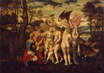 Il giudizio di Paride, metà del XVI secolo
