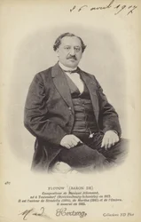 Barone di Flotow, compositore tedesco (1812-1883) (foto b/n)