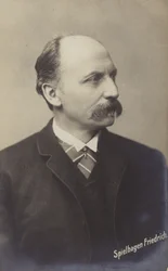 Friedrich Spielhagen (1829-1911), romanziere e traduttore tedesco (foto b/n)