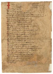 Foglio di Das Spiegelbuch, in medio-alto tedesco, Svevia orientale, probabilmente Augusta, 1470 circa (inchiostro su carta)