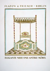Pubblicità per "Flatow & Priemer", da Styl, pub.1922