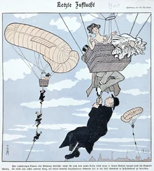 Aerostazione: caricatura tedesca