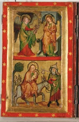 Annunciazione e fuga in Egitto, dal Clarissinnenaltar", l