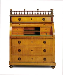 Secretaire-commode Biedermeier, secondo quarto del XIX secolo