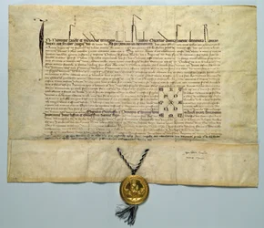 Bolla di Carlo IV (1316-78) Imperatore del Sacro Romano Impero, 29 gennaio 1365