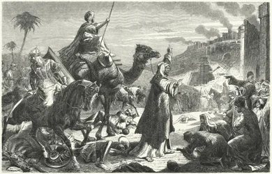 Il califfo Umar che entra a Gerusalemme, 637