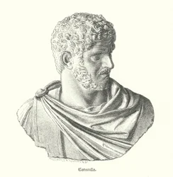 Caracalla, imperatore romano (incisione)