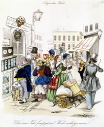 Personaggi che riportano i risultati della lotteria, Germania