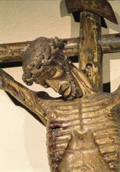 Cristo sulla croce, chiamato Le Devot Christ, 1307 (legno) (dettaglio)