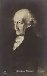 Christoph Martin Wieland (1733-1813), poeta, scrittore e traduttore tedesco (litografia)
