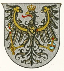 Stemma del Regno di Prussia e in seguito della Provincia della Prussia Orientale, ca. 1898
