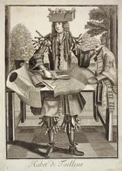 Costume per un sarto, pub. da Gerard Valck c.1690